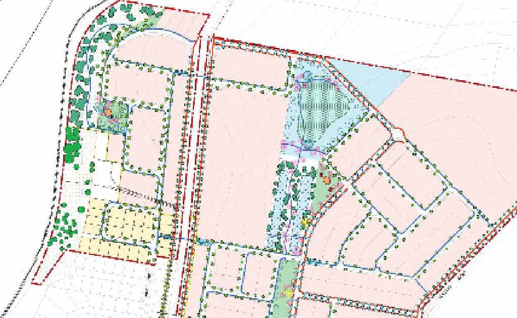 The proposed plan for the new development. The proposed plan for the new development.
